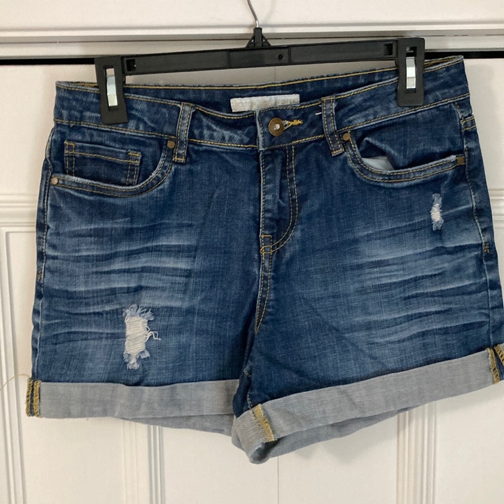 BOSTON PROPER Denim Blue Women's Shorts